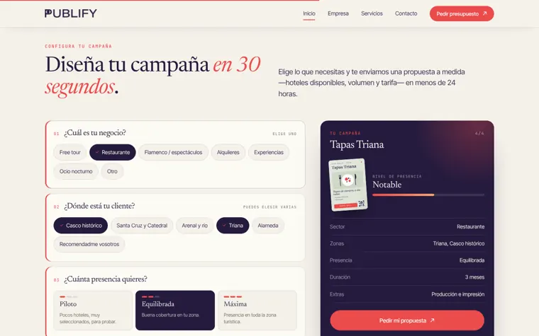 Configurador de campaña